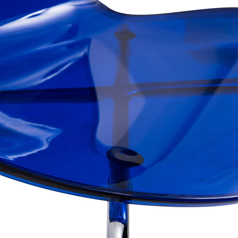 Modern Oyster Transparent Side Chair Set of 4