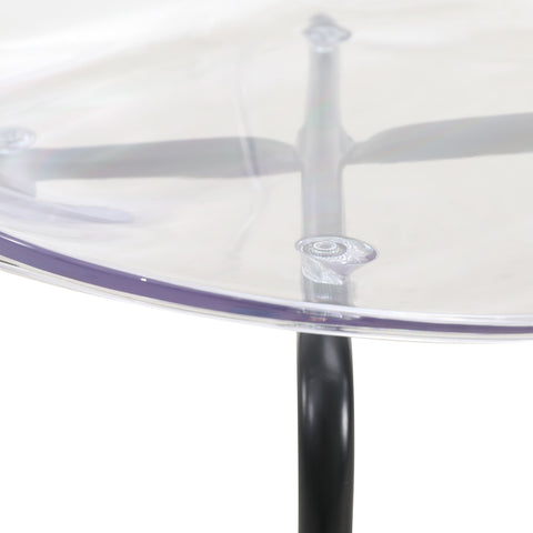 Oyster Modern Stackable Dining Side Chair with Chrome/White/Black Stainless Steel Legs