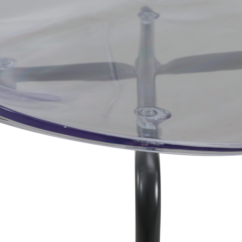 Oyster Modern Stackable Dining Side Chair with Chrome/White/Black Stainless Steel Legs