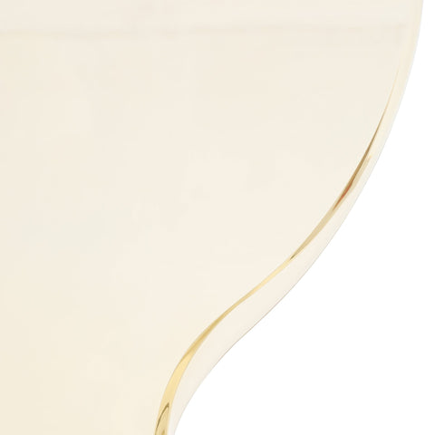 Oyster Modern Transparent Side Chair in White Base Set of 4