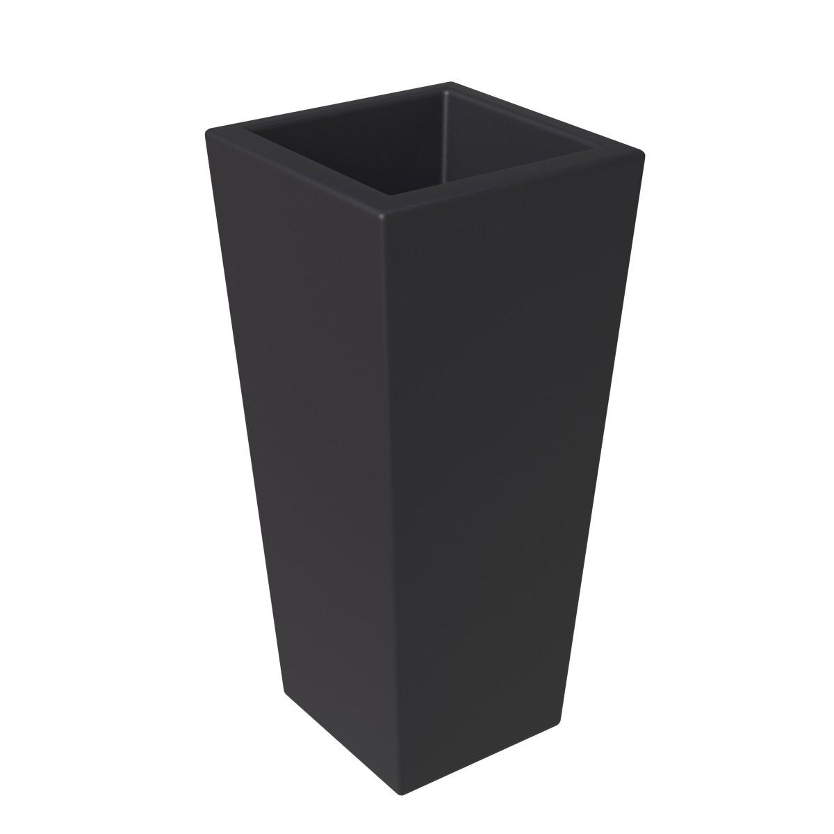 Orna Fiberstone and MgO Clay Weather - Resistant Tapered Square Planter for Home and Garden