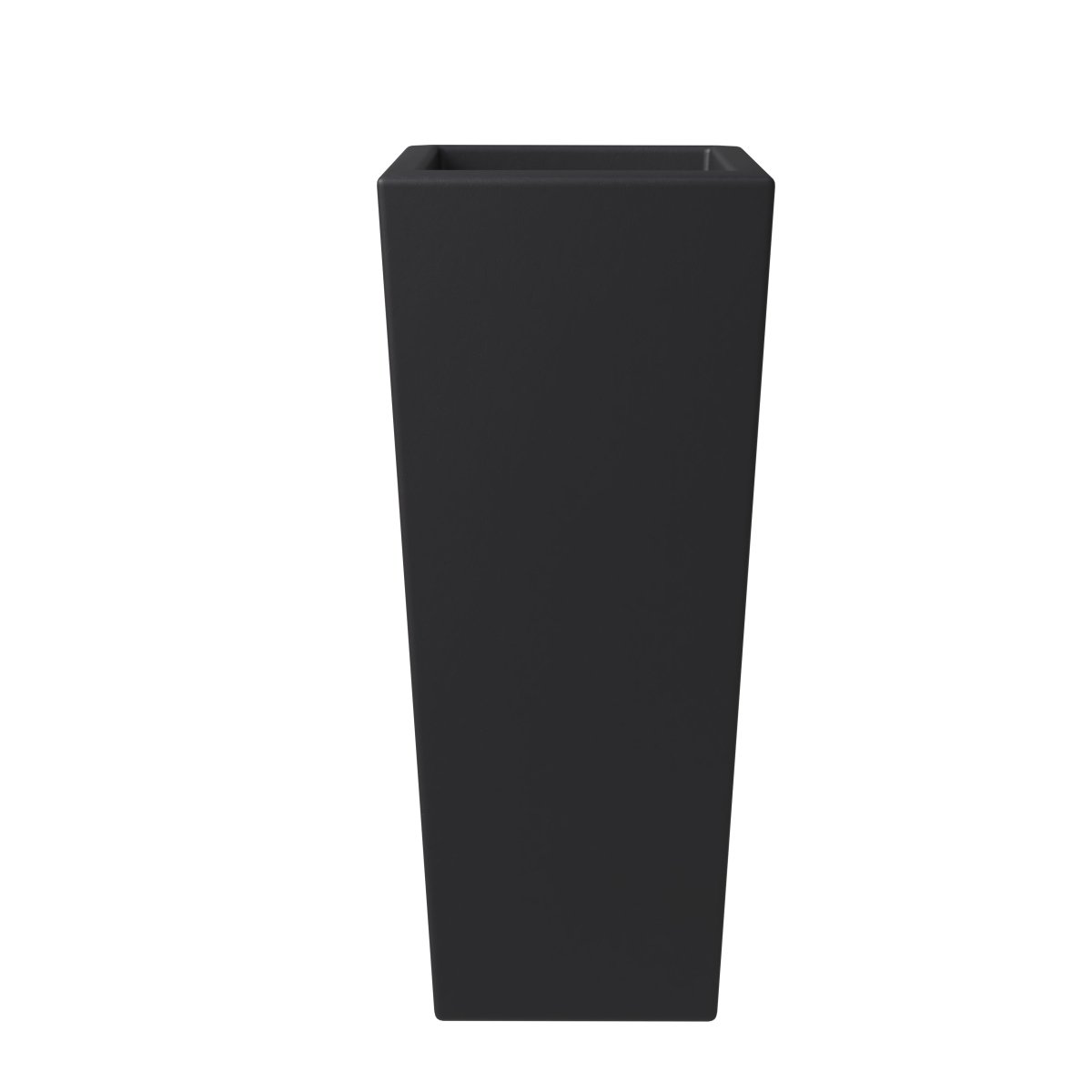 Orna Fiberstone and MgO Clay Weather - Resistant Tapered Square Planter for Home and Garden