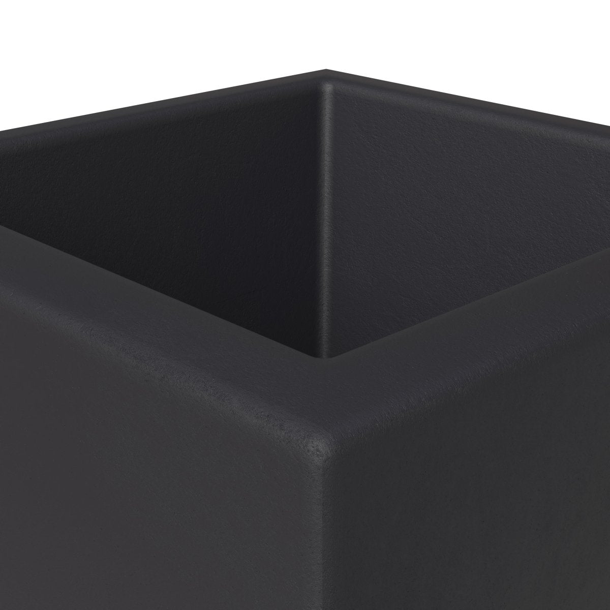 Orna Fiberstone and MgO Clay Weather - Resistant Tapered Square Planter for Home and Garden