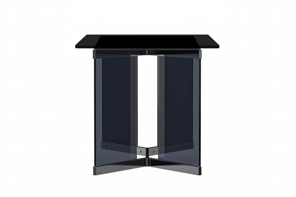 Oryn Modern Rectangular Dining Table with Glass/Sintered Stone Tabletop