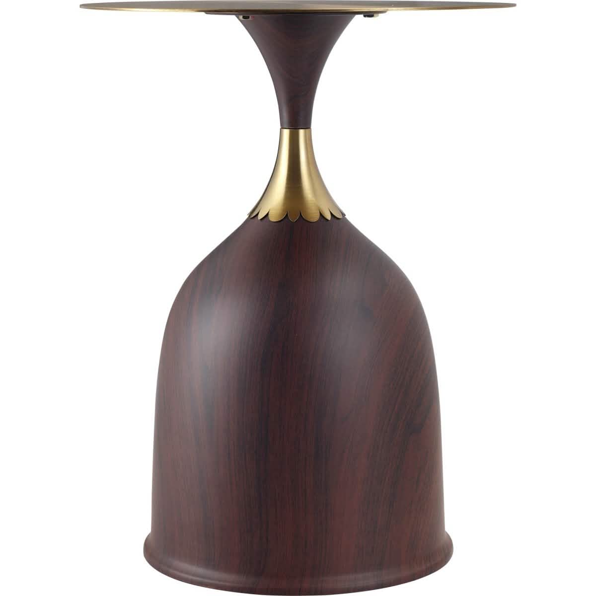 Oslo Side Table Round Stainless Steel Top and Pedestal Base