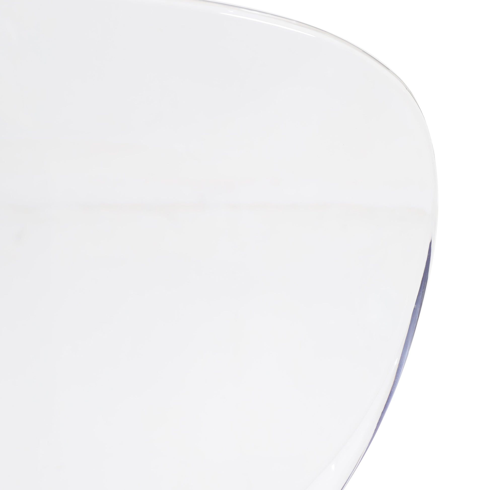 Oyster Modern Stackable Dining Side Chair with Chrome/White/Black Stainless Steel Legs