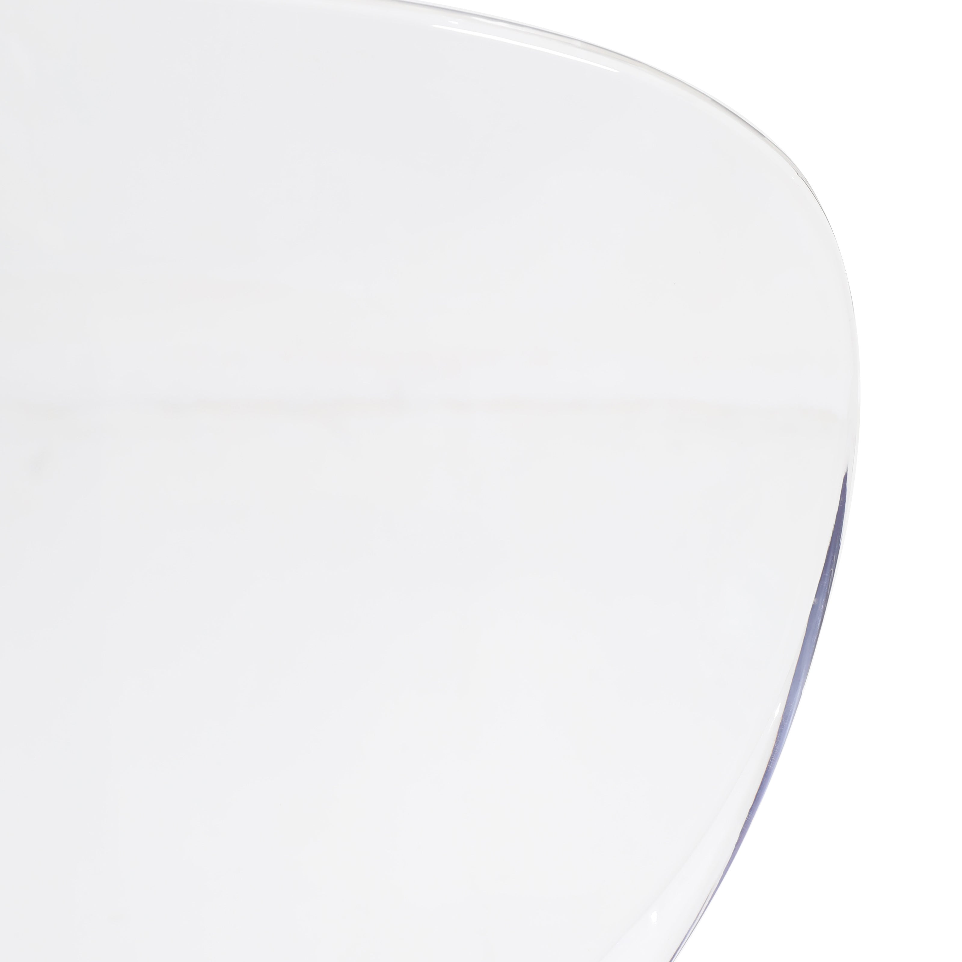 Oyster Modern Stackable Dining Side Chair with Chrome/White/Black Stainless Steel Legs