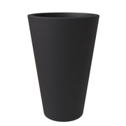 Pebble Modern Fiberstone and MGO Clay Tapered Round Planter for Indoor and Outdoor