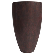 Petal Tapered Round Planter in Fiberstone and Clay for Indoor and Outdoor