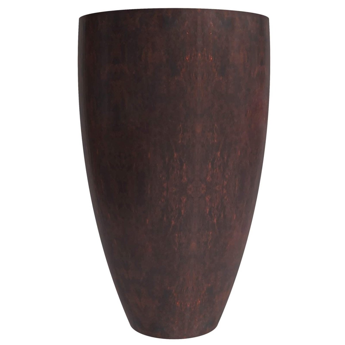 Petal Tapered Round Planter in Fiberstone and Clay for Indoor and Outdoor