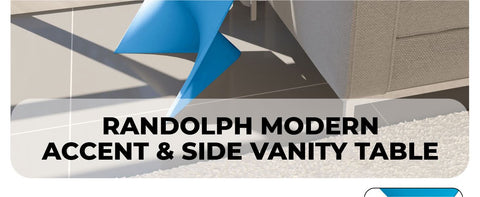 Randolph Triangular Accent Side Table in ABS/PC Plastic