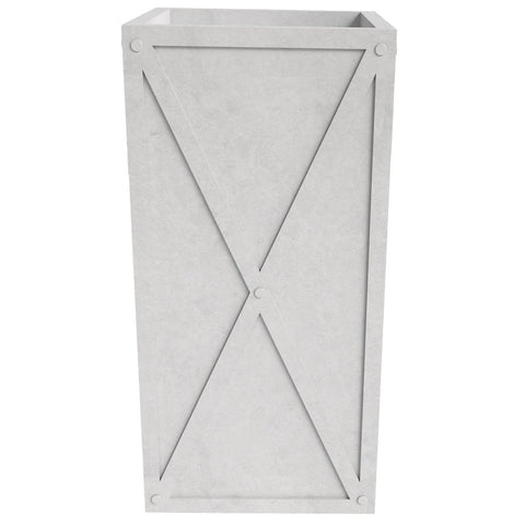 Papyrus Indoor Outdoor Fiberstone and Clay Rectangular Planter with Drainage Holes