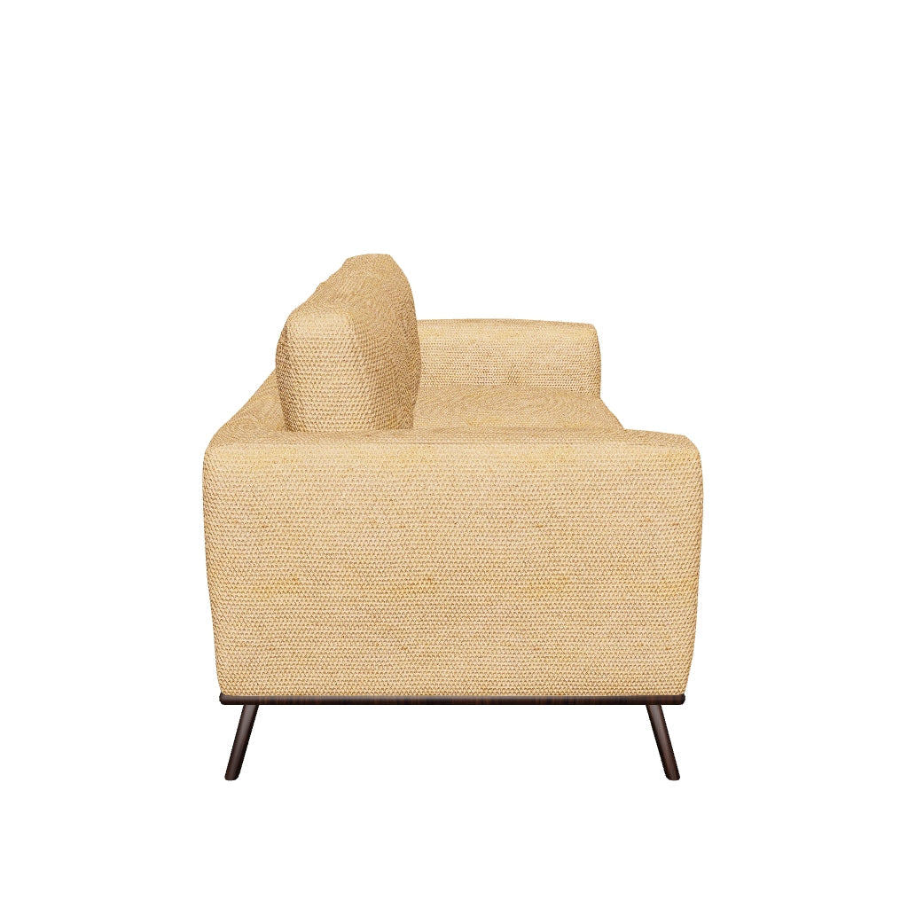 Birch Wood Base Leather/Mesh Loveseat - Chester Collection