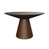 Fynix 47” Round Dining Table with Ash Wood Veneer Top and Pedestal Base