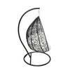 Recluse Two-Person Seater Hanging Egg Swing Chair with Teardrop Design