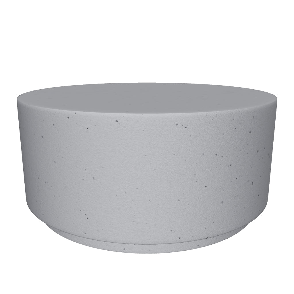 Terra 36" Round Coffee Table in Fiberstone for Indoor and Outdoor