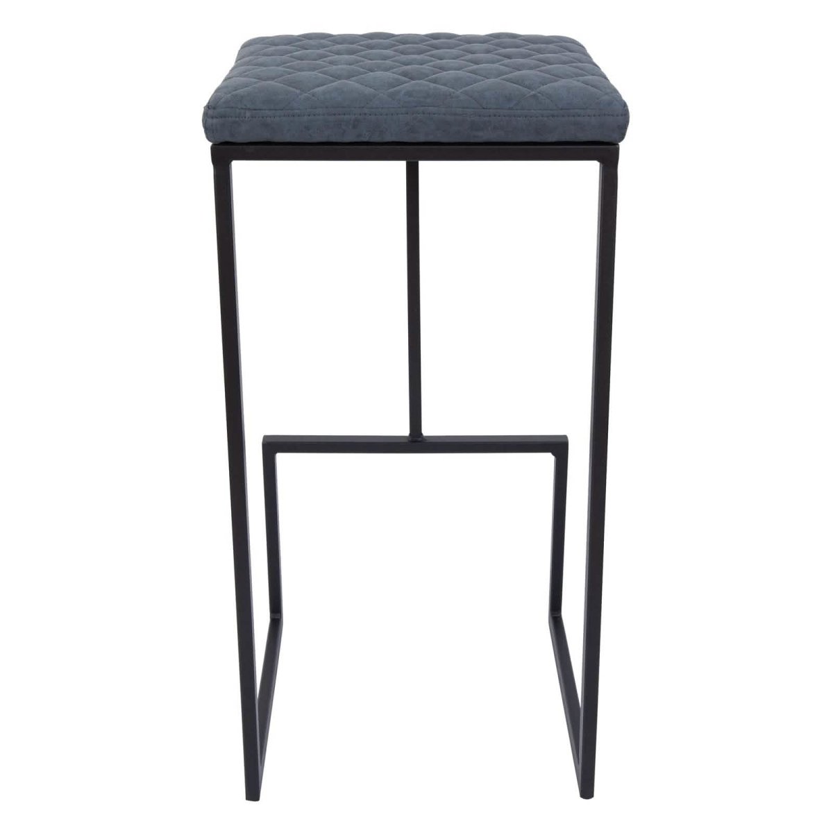 Quincy Leather Bar Stools With Metal Frame