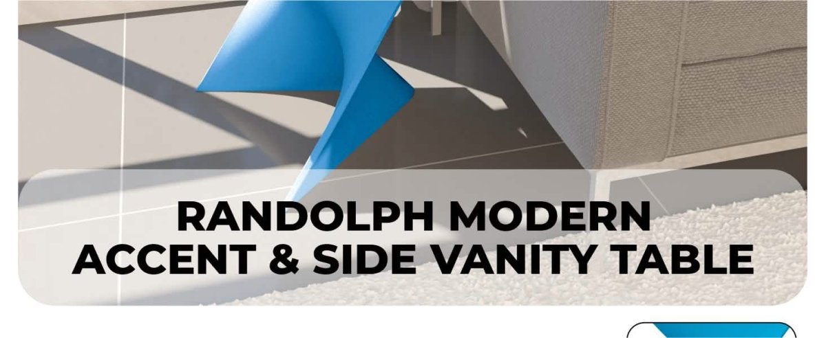 Randolph Triangular Accent Side Table in ABS/PC Plastic