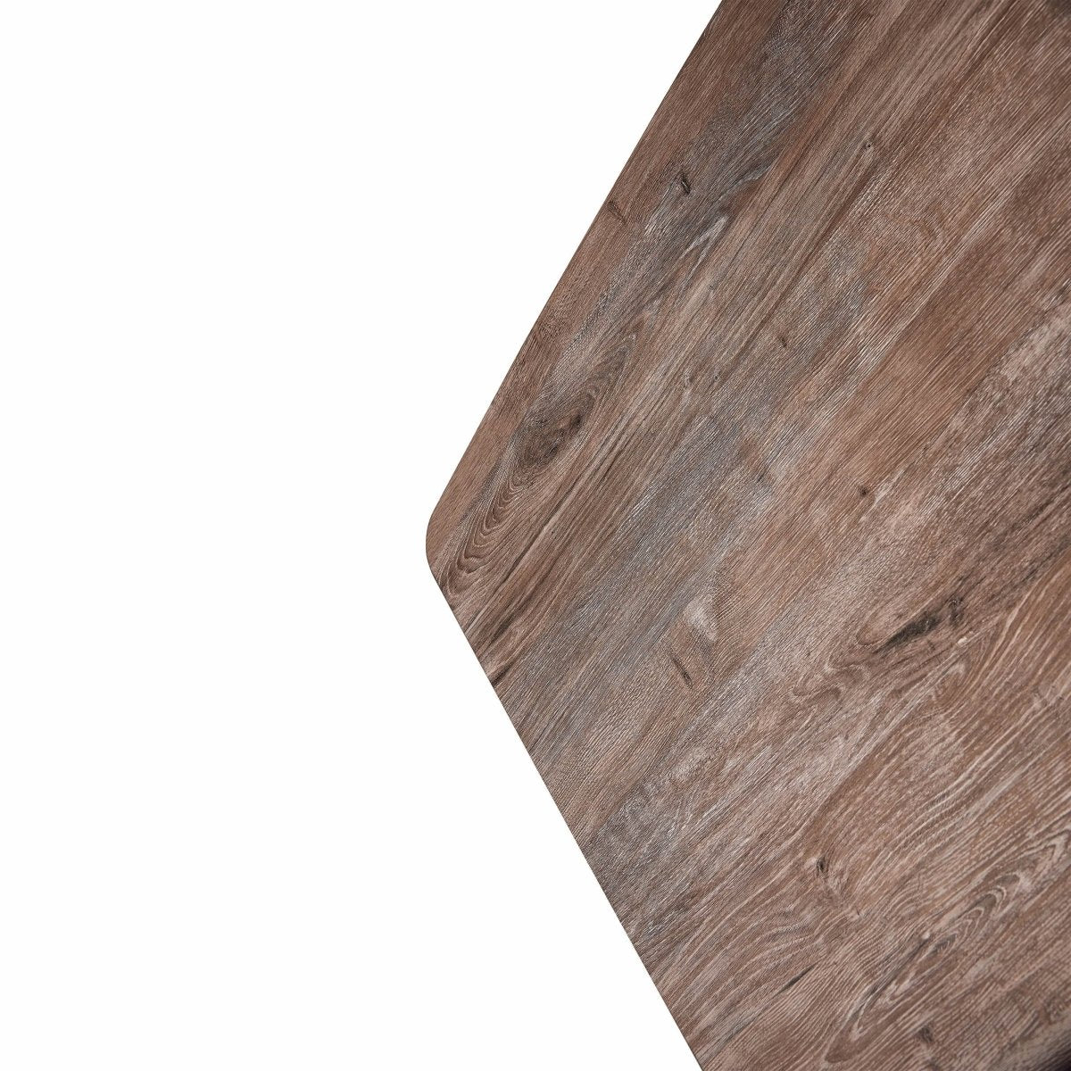 Ravenna 6 - Piece Dining Set with 63" Rectangular Dining Table in Rustic Grey and 5 Leather Dining Chairs