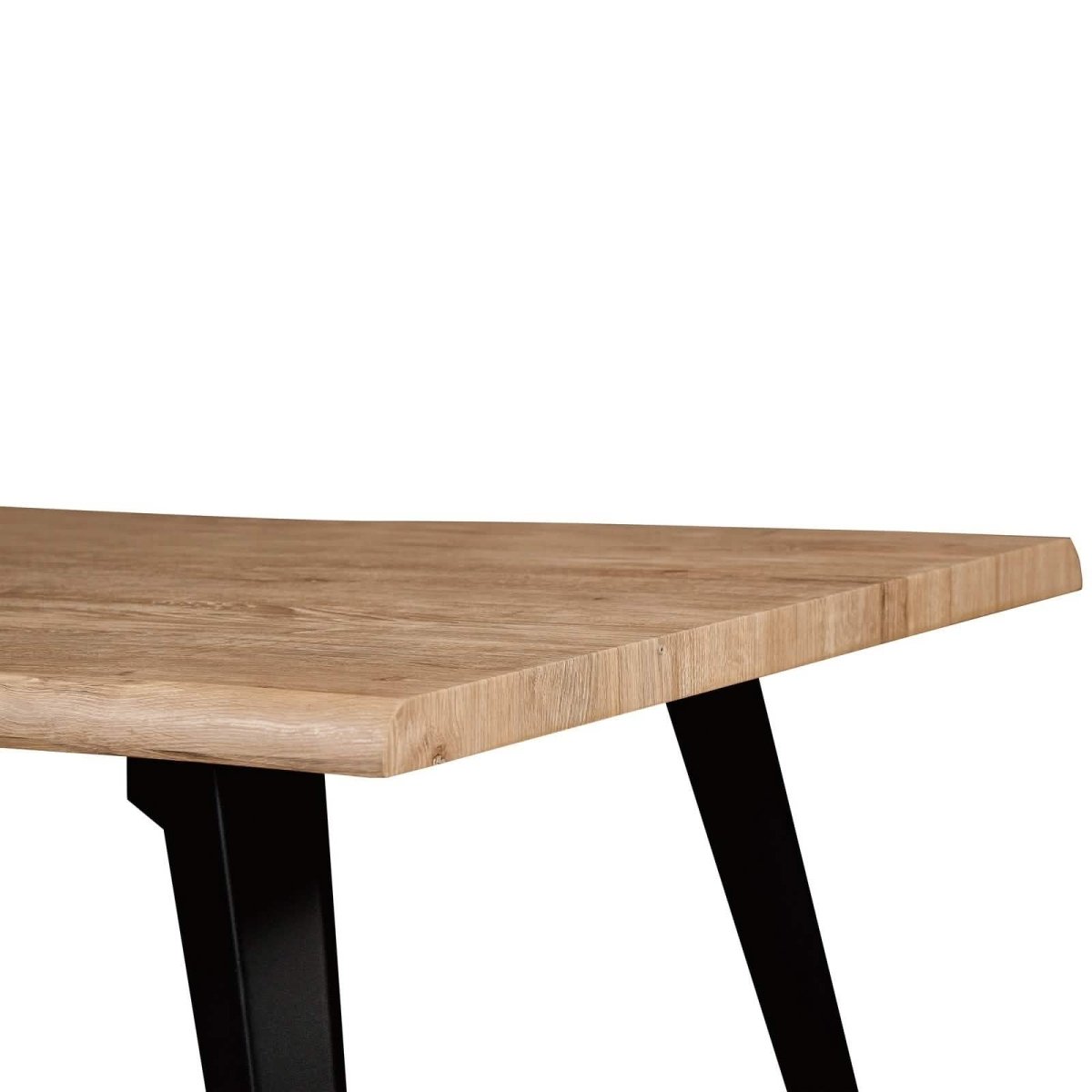 Ravenna 63" Rectangular Dining Table With MDF Tabletop and Metal Legs