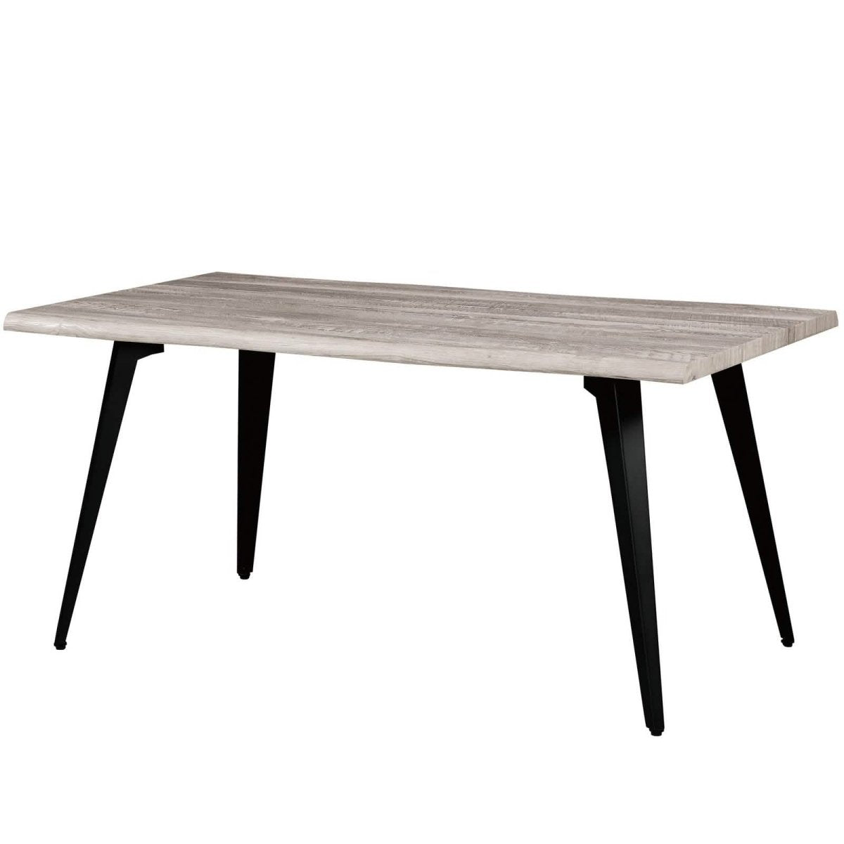 Ravenna 63" Rectangular Dining Table With MDF Tabletop and Metal Legs