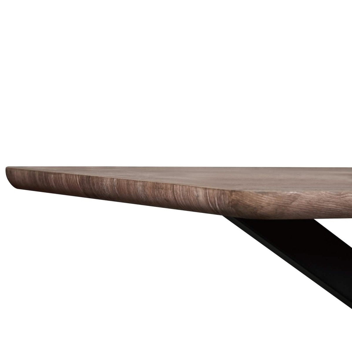 Ravenna 63" Wood Dining Table With Modern Metal Base