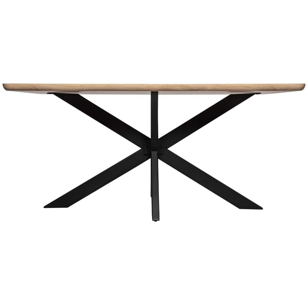 Ravenna 69" Rectangular Wood Dining Table with 6 Euston Wicker Dining Chairs