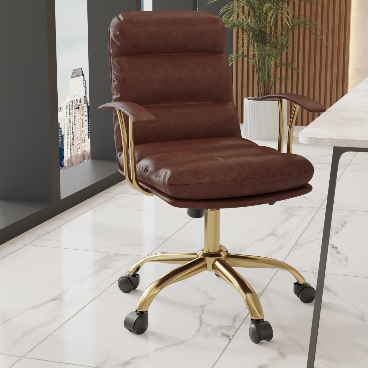 Regina Modern Leather Adjustable Conference Office Chair