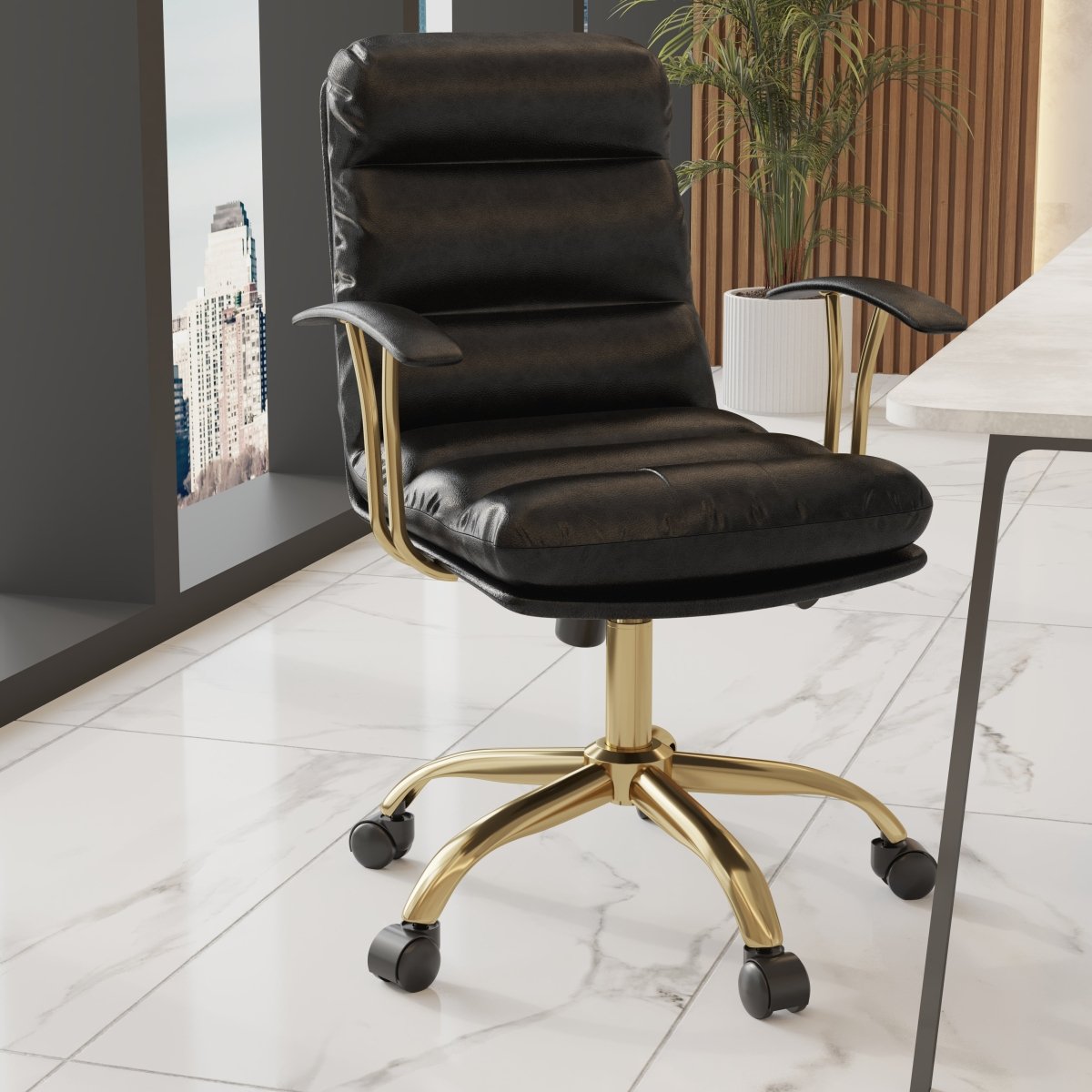 Regina Modern Leather Adjustable Conference Office Chair