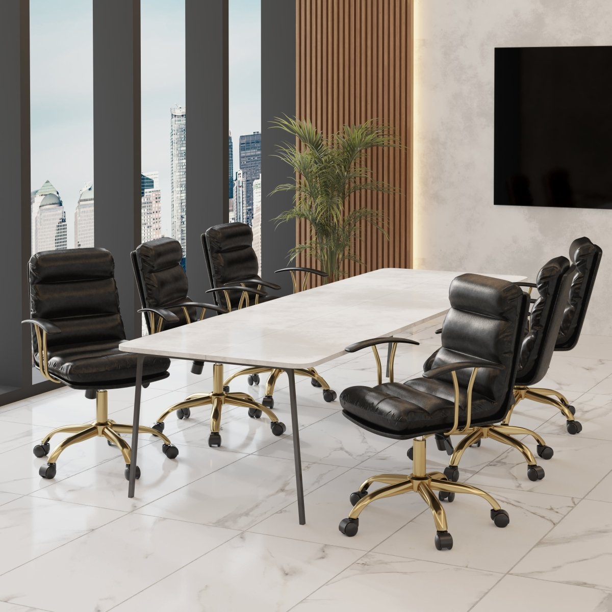 Regina Modern Leather Adjustable Conference Office Chair