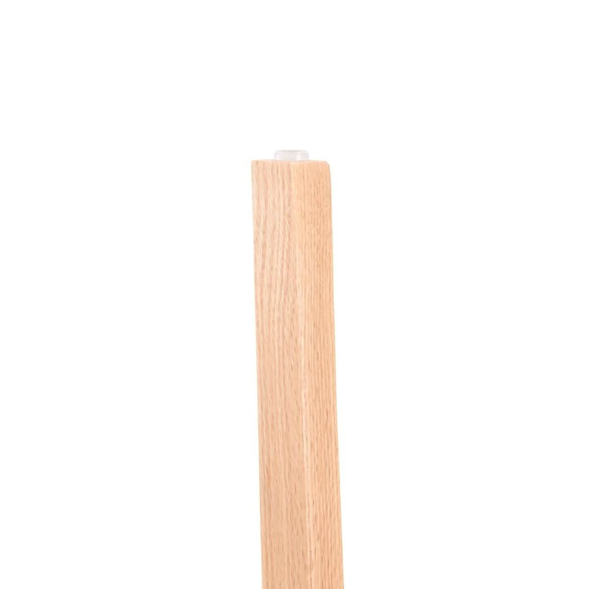Rivo Dining Chairs in Sturdy Oak Wood with Open Back Design and Armrests Set of 2