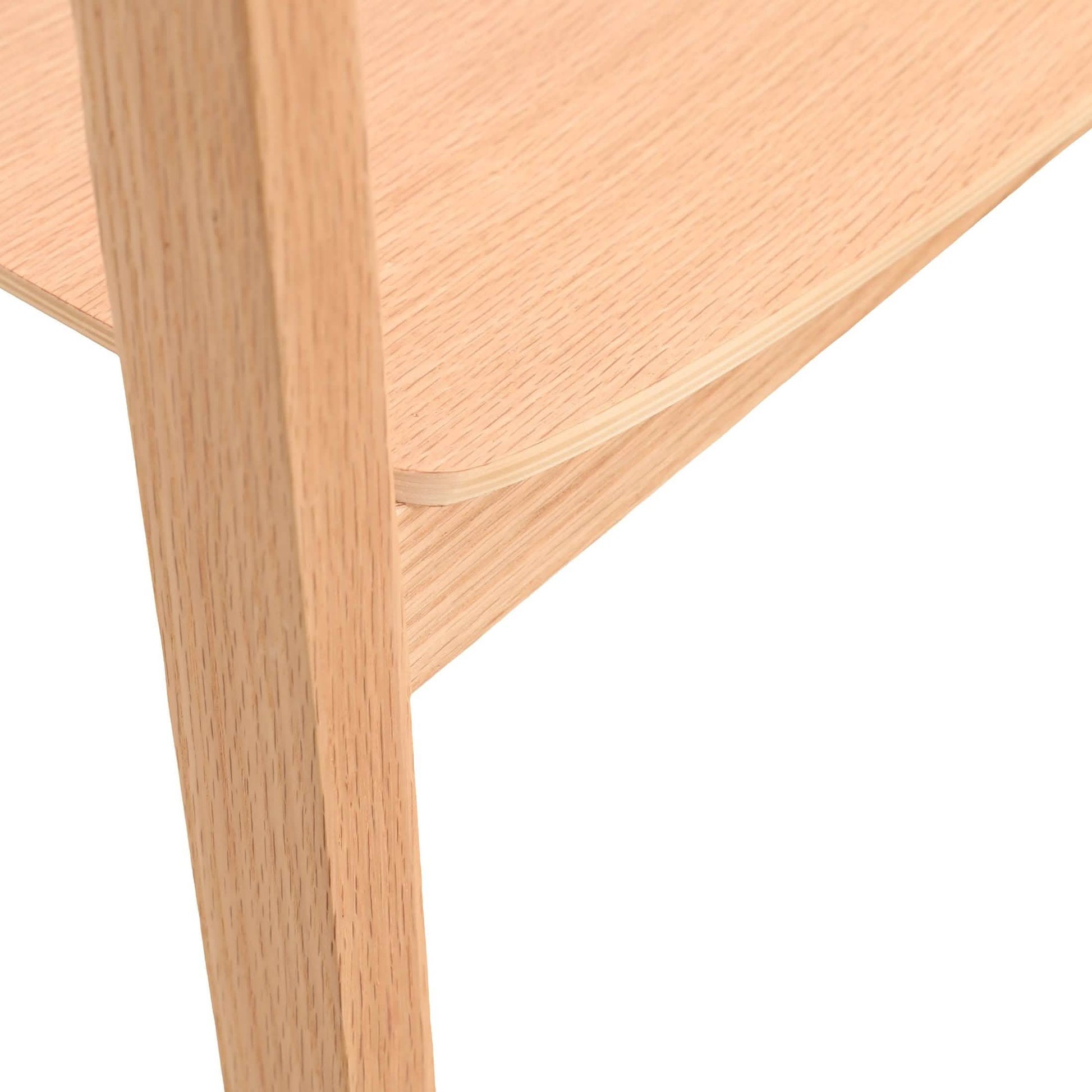 Rivo Dining Chairs in Sturdy Oak Wood with Open Back Design and Armrests Set of 2