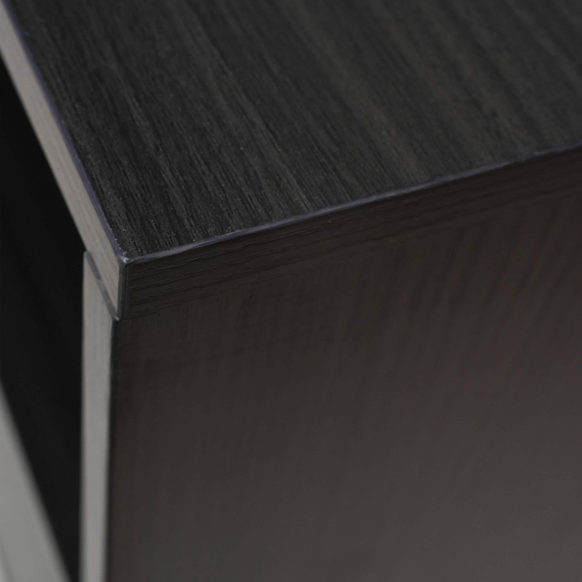 Rochester Modern Rectangular TV Stand: Enclosed Storage & Powder - Coated Iron Legs