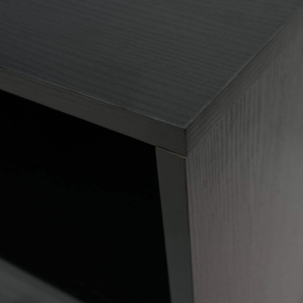 Rochester Modern Rectangular TV Stand: Enclosed Storage & Powder - Coated Iron Legs