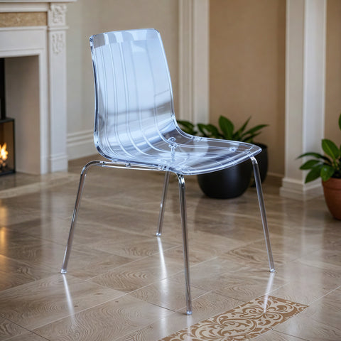 Ralph Dining Chair in Clear Set of 4