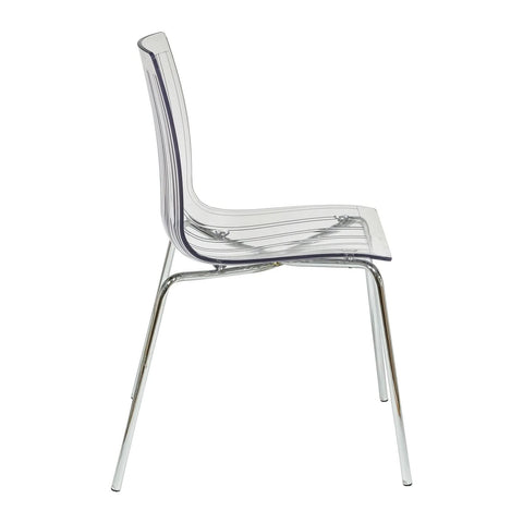 Ralph Dining Chair in Clear Set of 4