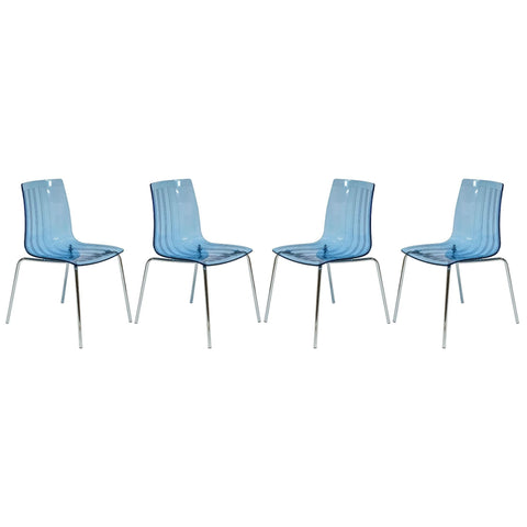 Ralph Dining Chair in Clear Set of 4