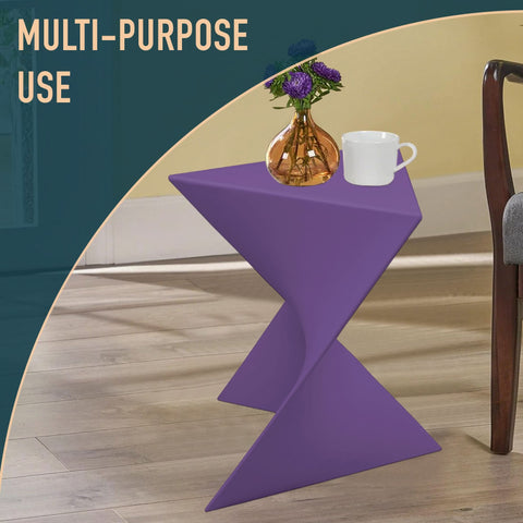 Randolph Triangular Accent Side Table in ABS/PC Plastic