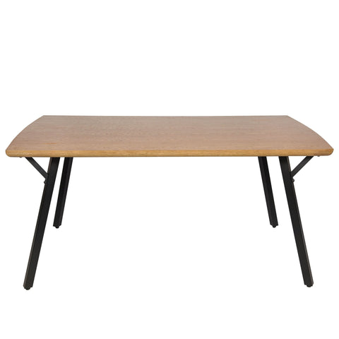 Ravenna 63" Rectangular Dining Table With MDF Tabletop and Metal Y-Shaped Joint Legs