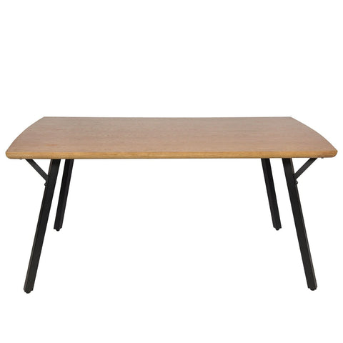 Ravenna 63" Rectangular Dining Table With MDF Tabletop and Metal Y-Shaped Joint Legs
