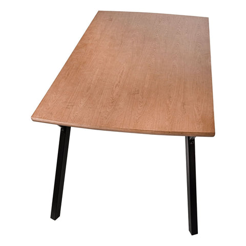 Ravenna 63" Rectangular Dining Table With MDF Tabletop and Metal Y-Shaped Joint Legs