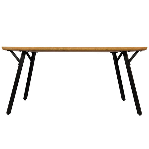 Ravenna 63" Rectangular Dining Table With MDF Tabletop and Metal Y-Shaped Joint Legs