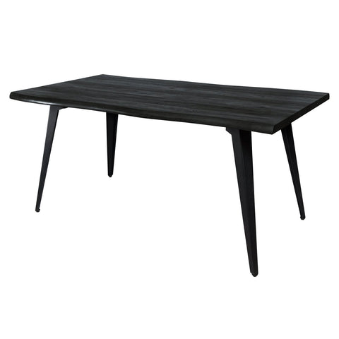 Ravenna 63" Rectangular Dining Table With MDF Tabletop and Metal Legs