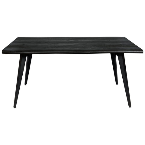 Ravenna 63" Rectangular Dining Table With MDF Tabletop and Metal Legs