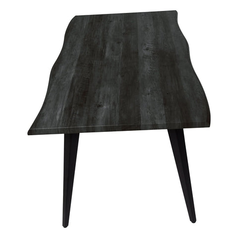 Ravenna 63" Rectangular Dining Table With MDF Tabletop and Metal Legs