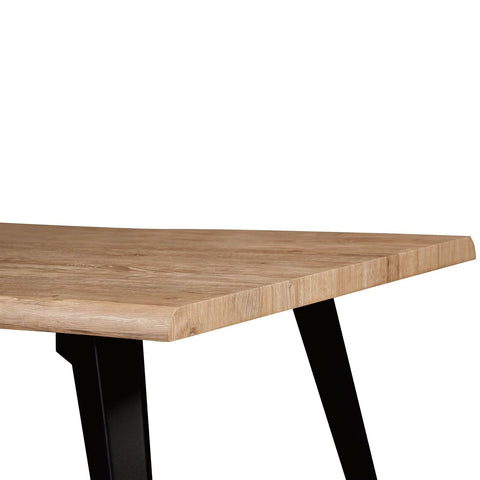 Ravenna 63" Rectangular Dining Table With MDF Tabletop and Metal Legs
