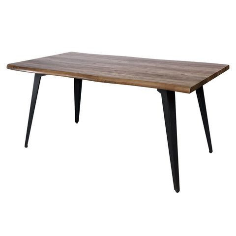 Ravenna 63" Rectangular Dining Table With MDF Tabletop and Metal Legs