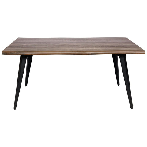 Ravenna 63" Rectangular Dining Table With MDF Tabletop and Metal Legs