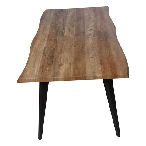 Ravenna 63" Rectangular Dining Table With MDF Tabletop and Metal Legs