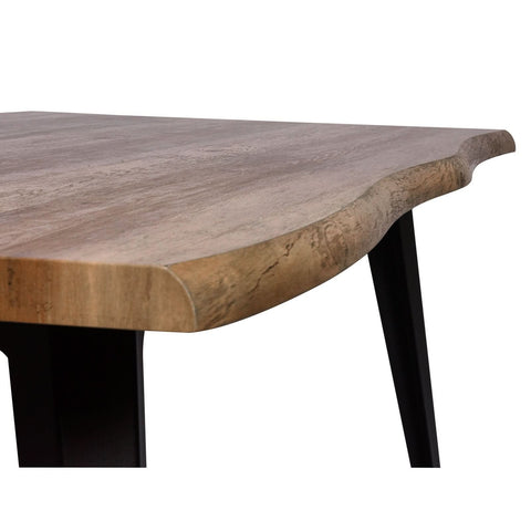 Ravenna 63" Rectangular Dining Table With MDF Tabletop and Metal Legs